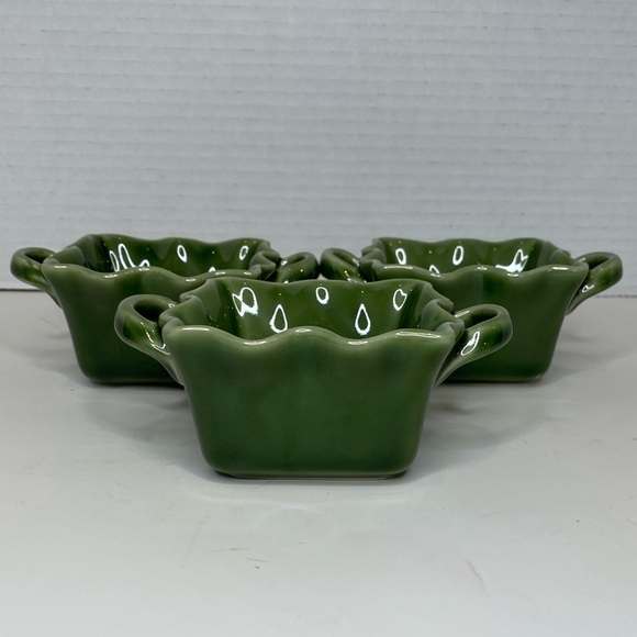 Three Bia China Cordon Bleu Wavy  Small Serving/Cookware Dishes with Handles - Picture 5 of 8